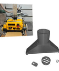 Upgrade Your Dewalt Dw735 Planer With This High Performance Dust Collection Hood Kit featuring a dust hood and quick change adapter.