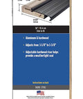 Adjustable Aluminum And Hardwood Threshold Kit For French And Exterior Doors, Bronze Finish, 4-9/16 In By 1-1/8 In By 36 In packaging