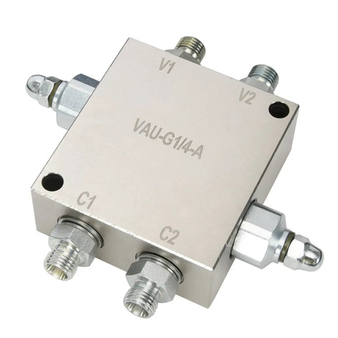 Excavator Cushion Valve Kit With Swivel Motor Buffer Valves For Smoother Operation And Precise Control On Machines With One Quarter Inch Hydraulic Hoses And M14-1.5 Threaded Ends