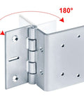 4 Inch Offset Door Hinges Built Tough Five Knuckle Partial Wrap Chest Hinge For 1 Inch Thick Doors 4 Mm Thick Electro Galvanized