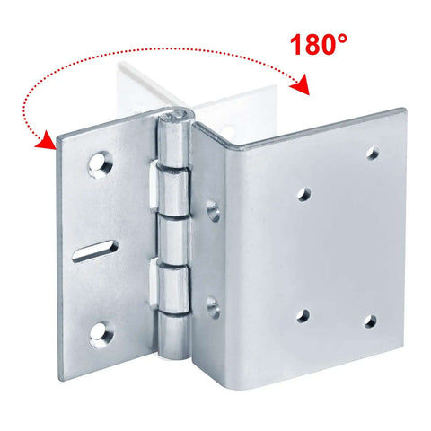 4 Inch Offset Door Hinges Built Tough Five Knuckle Partial Wrap Chest Hinge For 1 Inch Thick Doors 4 Mm Thick Electro Galvanized