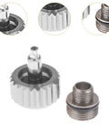 Close-up of 6mm Watch Crown Replacement Parts Kit for Lightweight Portable Watch Repairing Tools Silver Argent Finish