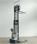 Heavy Duty Electric Pallet Stacker Delivering Smooth Operator Performance For Quick Warehouse Hustle Compact Battery Powered Design, vertical lift.