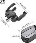 Foldable Golf Ball Retriever For Putter With Suction Cup Grabber Three Prong Ball Picker Screw Mount Lightweight Back Saver with dimensions