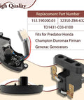 Go-To AVR Generator Voltage Regulator Rectifier for 5 to 9.9kW Portable Gen Sets Replacement Part