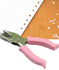 6mm Handheld Single Hole Punch For Paper With Durable Metal Body And Rubber Grip Handle near punched paper
