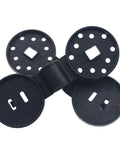 Close-up of Heavy Duty Lock Grip Shade Cloth Clips Set Round Plastic Sun Shade Net Clips in black for garden use