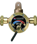 Pro Grade Heavy Duty Steam And Water Mixing Valve With Solid Brass Body And FNPT Connections, bronze body, for industrial plumbing.