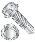 Pro Grade Steel Self Drilling Screws With Zinc Coating For Zero Rust Hassles Serrated Hex Washers Grippin Tight On Metal Or Wood Quick Number Three Drill Points Five Sixteen Inch Thirteen Eight Threads One Inch Long Easy Fix Pack Of Twenty Five with serrated hex washer design