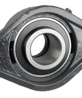 1-1/2 In Two Bolt Flange Bearing With Lock Collar Cam Lock Eccentric Inner Ring Cast Iron Housing Grease Zerk Shaft Mount