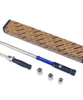 2-In-1 Lug Wrench And Torque Wrench, 1/2 Inch Drive With Sockets 11/16 3/4 13/16 And 17-19-21 Mm, shown with package