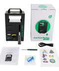 Workhorse 4 Ton Hydraulic Heat Press With 300W Power Manual High Pressure Jack Press Dual 4.5 By 4.7 Inch Heated Plates And LED Display Heavy Duty Hot Stamping Machine For Printing Heat Transfers, black with box and accessories