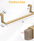 Over The Cabinet Door Towel Rack 2 Pack Gold Stainless Steel Kitchen Towel Holder dimensions