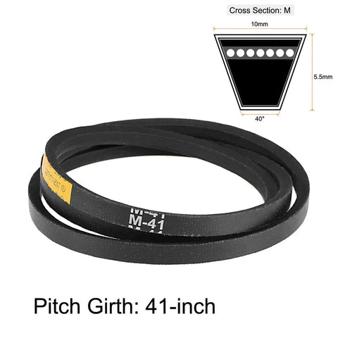 Drive V Belt For Industrial Power Transmission 41 Inch Pitch Girth 10mm Top Width 5.5mm Thickness Neoprene Rubber Belt JIS K 6323