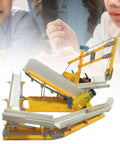 DIY Assembly Line Conveyor Belt Educational Toy For Home Teens Hands On STEM Project With Circular Conveyor Model Learn Mechanics Build Real World Engineering Skills Fun Interactive Learning Tool For Kids And Hobbyists yellow PP, 39x32x21 cm