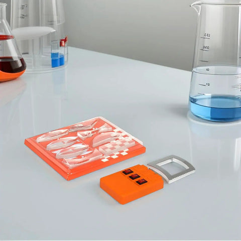 Optical Experiment Kit For Physics Education With Lenses Prisms And Light Refraction Tools on laboratory table