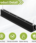 Heavy Duty Ceiling Storage Rack For Garage And Shed Overhead Organizer Shelves System component, powder-coated, steel frame.