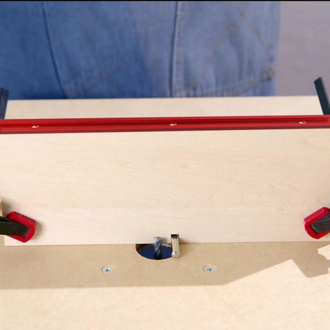 Pro Grade Sturdy Aluminum T Track T Slot Miter Jig For Woodworking Router Table With 300 To 600 Millimeter Length Options And Red Finish