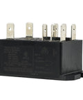 24V DC DPDT Power Relay With 8 Pin Quick Connect Top Sealed 30A Rating Two Form C Contacts in black casing