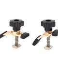 Two Pack T Track Hold Down Clamps Kit With Aluminum Alloy Press Plate Clamps for CNC Router Engraving Machine shown upright