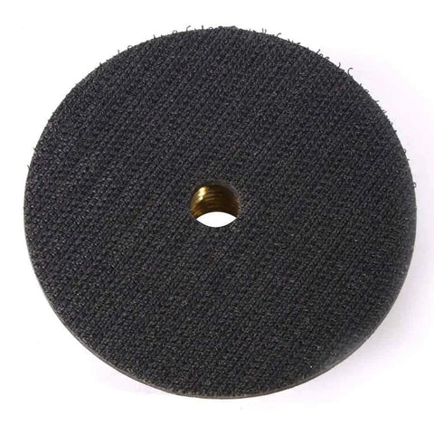 Black pad from 4 Inch Variable Speed Wet Polisher Kit With 8 Piece Diamond Polishing Pad Set Grit Range 50 100 200 400 800 1500 3000 For Granite Marble Concrete Includes GFCI Safety And Easy Hook And Loop Backer Pad