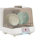 Portable Countertop Dishwasher With Three Wash Modes And A Roomy Water Tank For Low Stress Cleanup Slick Design showing clean plates inside.