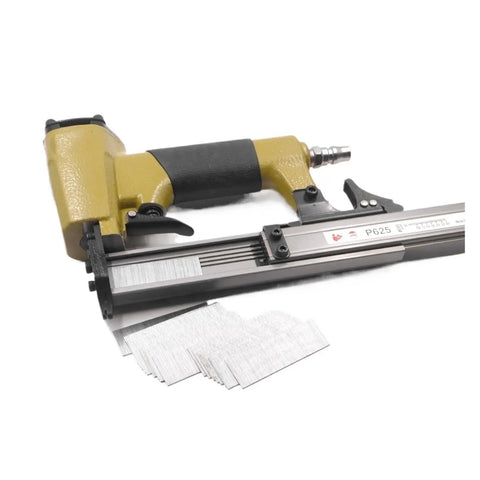 Compact Pneumatic Decorative Stapler And 23 Gauge Air Pin Nailer delivers smooth trim work with 23 gauge pins and adjustable depth.
