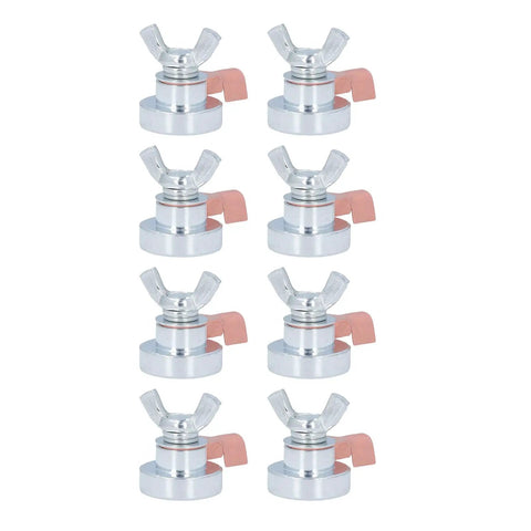 Heavy Duty Magnetic Welding Grounding Clamp With Secure Grip For Fast Setup And Portability Plus Steel Build For Strong Stability On Any Metal Job Site, set of eight.