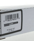 Heavy Duty Stainless Steel Hanger Bolts For Wood And Drywall Rock Solid Overhead Mounting Hardware Quarter Inch By Two Inch Coarse Thread Pack Of Fifteen box packaging shown from an angle.