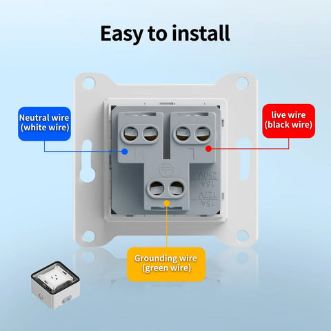 Heavy Duty One Gang Outdoor Electrical Outlet Box Featuring IP66 Weatherproof In Use Cover, wiring connections shown.