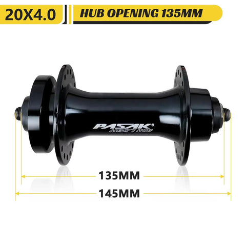 Fat Tire Front Wheel Set For Snow And Beach Biking Fits 20 Or 26 Inch 4 Inch Fat Tire, QR 9x135mm hub