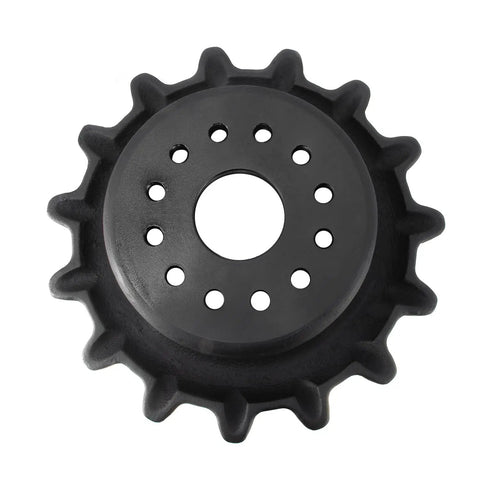 Heavy Duty Gear Drive Sprocket With 15 Teeth And 12 Bolts For Bobcat Skid Steer T180 T190 T550 T590 top view of sprocket