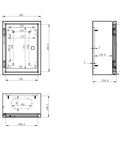 Dimensions of Built Tough 304 Stainless Steel Electrical Enclosure Box IP65 Weatherproof Sealed Housing 14X10X6 Inch.