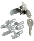 Mailbox Lock Replacement For Several Brands With NA-14 Keyway, 9 Cams And Nickel Finish, Opens Counterclockwise At 90 Degrees With Easy Install