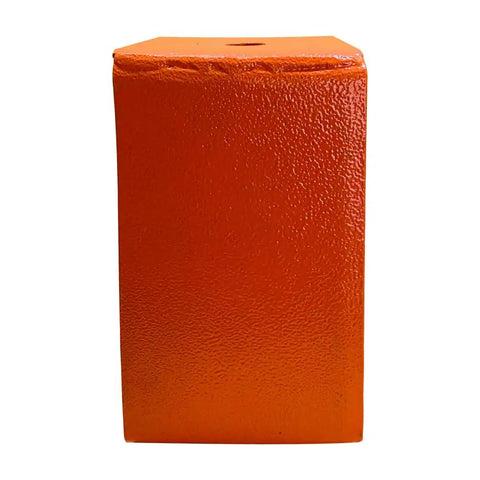 Top Shelf Spring Hangers Vibration Isolators Cushion Mechanical Buzz For Hvac And Pu Rigs Rated For Six Sixty Lbs Load With One Inch Drop Powder Coated Grey Set Of Four Hardened Steel Mounts orange block view