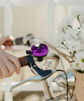 Purple Aluminum Round Bike Bell For Adults And Kids Dope Black White Tuxedo Cat Design Classic Ring Bicycle Bell Lightweight Durable Easy To Install And Use On Any Bike mounted on handlebar