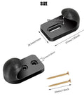 Vertical Skateboard Holder For Wall Display And Storage, 1 Pair Wall Mount Hangers with screws, dimensions shown