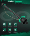 Heavy Duty Adjustable Pto Shaft For Tractors 40.5 To 66.5 Inches Slide Extension showing spline ends and adjustable length.