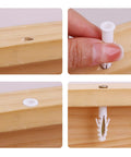 Set Of 100 White Plastic Wall Expansion Anchors 2.5 By 0.7 Cm Hollow Wall Plugs For Drywall installation in wood