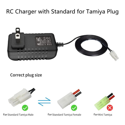 Two In One RC Battery Charger For NiMH NiCD Packs From 2.4V To 12V Universal Charger with Tamiya connector