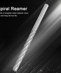 Pro Grade Tungsten Steel Spiral Reamer With Straight Shank For Precision Hole Cutting And Machining, H7 Tolerance Milling Lathe Tool