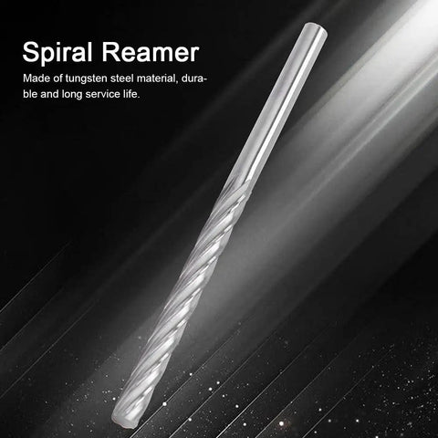 Pro Grade Tungsten Steel Spiral Reamer With Straight Shank For Precision Hole Cutting And Machining, H7 Tolerance Milling Lathe Tool
