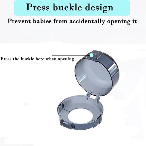 2 Pack Child Safety Lock Cover For Gas Stoves Microwave Ovens And Large Door Knobs Eco Friendly ABS Material Babyproof Easy To Install