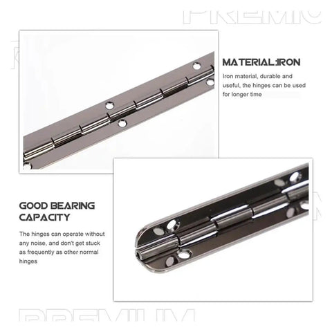 Rotating Concealed Hinges Set 10 Pieces Heavy Duty Butt Door Hinges for cabinets and furniture, iron construction close-up