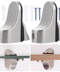 Heavy Duty Adjustable Shelf Brackets Zinc Alloy For Wall Mount Floating Shelves In Kitchen And Bedroom installation view.