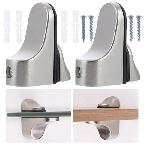 Heavy Duty Adjustable Shelf Brackets Zinc Alloy For Wall Mount Floating Shelves In Kitchen And Bedroom installation view.