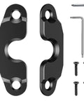 Beefed Up Aluminum Sun Visor Repair Kit for Jeep Wrangler and Gladiator, heavy duty visor clips with screws and tools for installation
