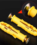 Drywall Anchors And Screws Kit, 20 Sets Self Tapping Wall Plugs For No Prep Install, Premium Yellow Zinc Plated Carbon Steel, Heavy Duty Fasteners For Shelves Cabinets TVs And More yellow drywall anchors and screws