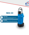 Tough As Nails Heavy Duty Electric Submersible Pump Is A Real Workhorse For Construction And Dewatering Jobs 3Hp 220Volt 3Inch Discharge Delivers 130Gpm High Head Abrasion Resistant - semi open impeller design