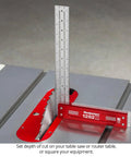 Precision Woodworking Square Set 6 Inch And 12 Inch Stainless Steel Self Standing With Scribing Notches USA Made Feature Packed